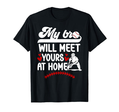 Baseball Catcher Sister Funny Sister T-Shirt - Custom Art Print Men Women - T-Shirt, Sweatshirt, Hoodie