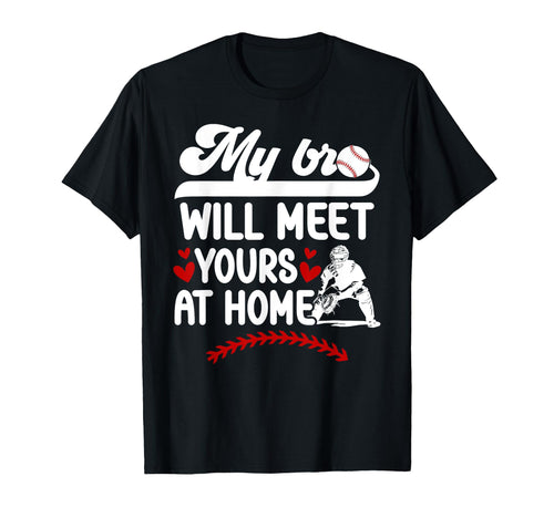 Baseball Catcher Sister Funny Sister T-Shirt - Custom Art Print Men Women - T-Shirt, Sweatshirt, Hoodie
