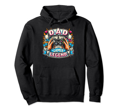 Gamer Dad Game Controller Gaming Hoodie - Streetwear Style for Adults - T-Shirt, Sweatshirt, Hoodie
