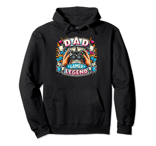Gamer Dad Game Controller Gaming Hoodie - Streetwear Style for Adults - T-Shirt, Sweatshirt, Hoodie