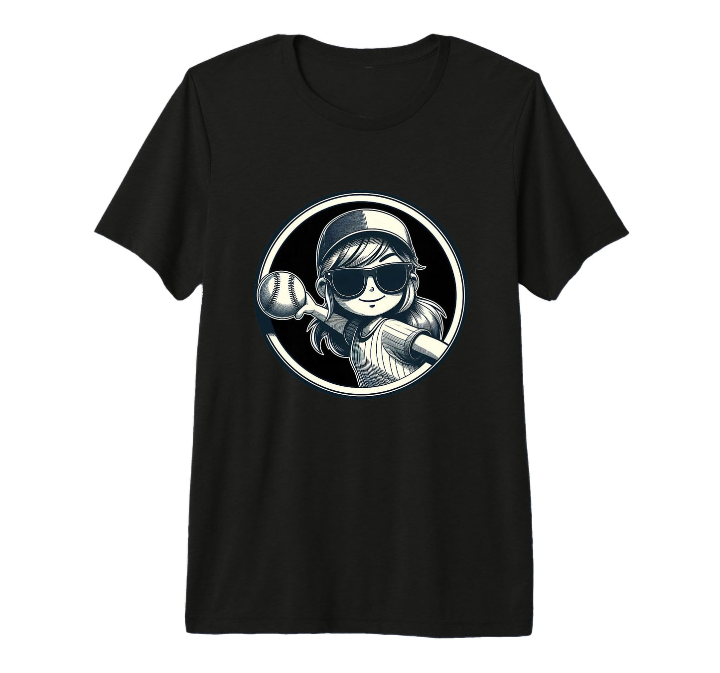 Baseball Player Sister Fan Tri Blend T-Shirt - Custom Art Print Men Women - T-Shirt, Sweatshirt, Hoodie