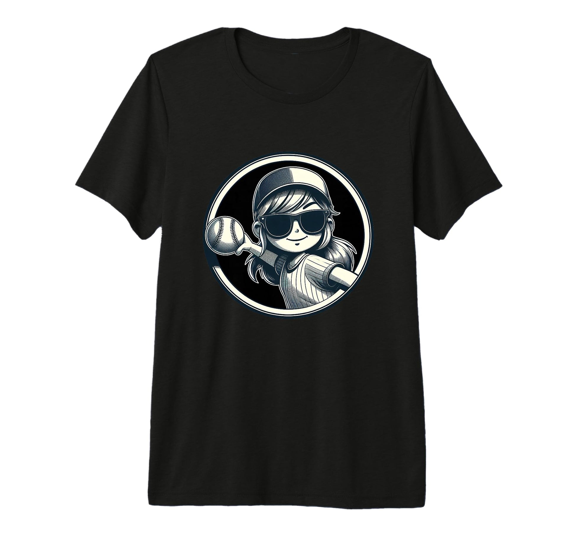 Baseball Player Sister Fan Tri Blend T-Shirt - Custom Art Print Men Women - T-Shirt, Sweatshirt, Hoodie