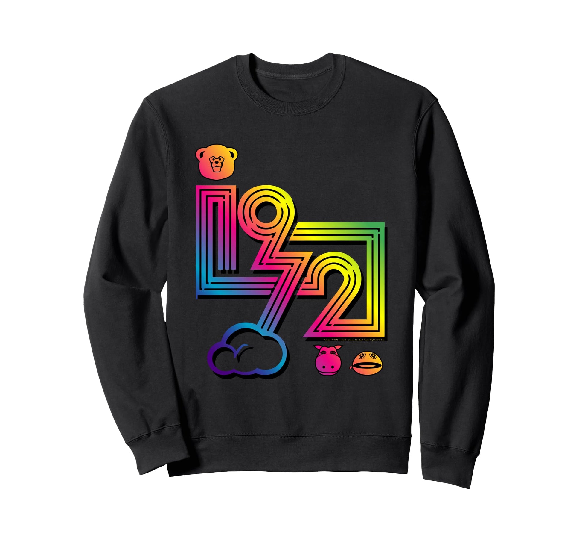 Rainbow Bungle George Zippy 1972 Sweatshirt - Graphic Print for Adults - T-Shirt, Sweatshirt, Hoodie