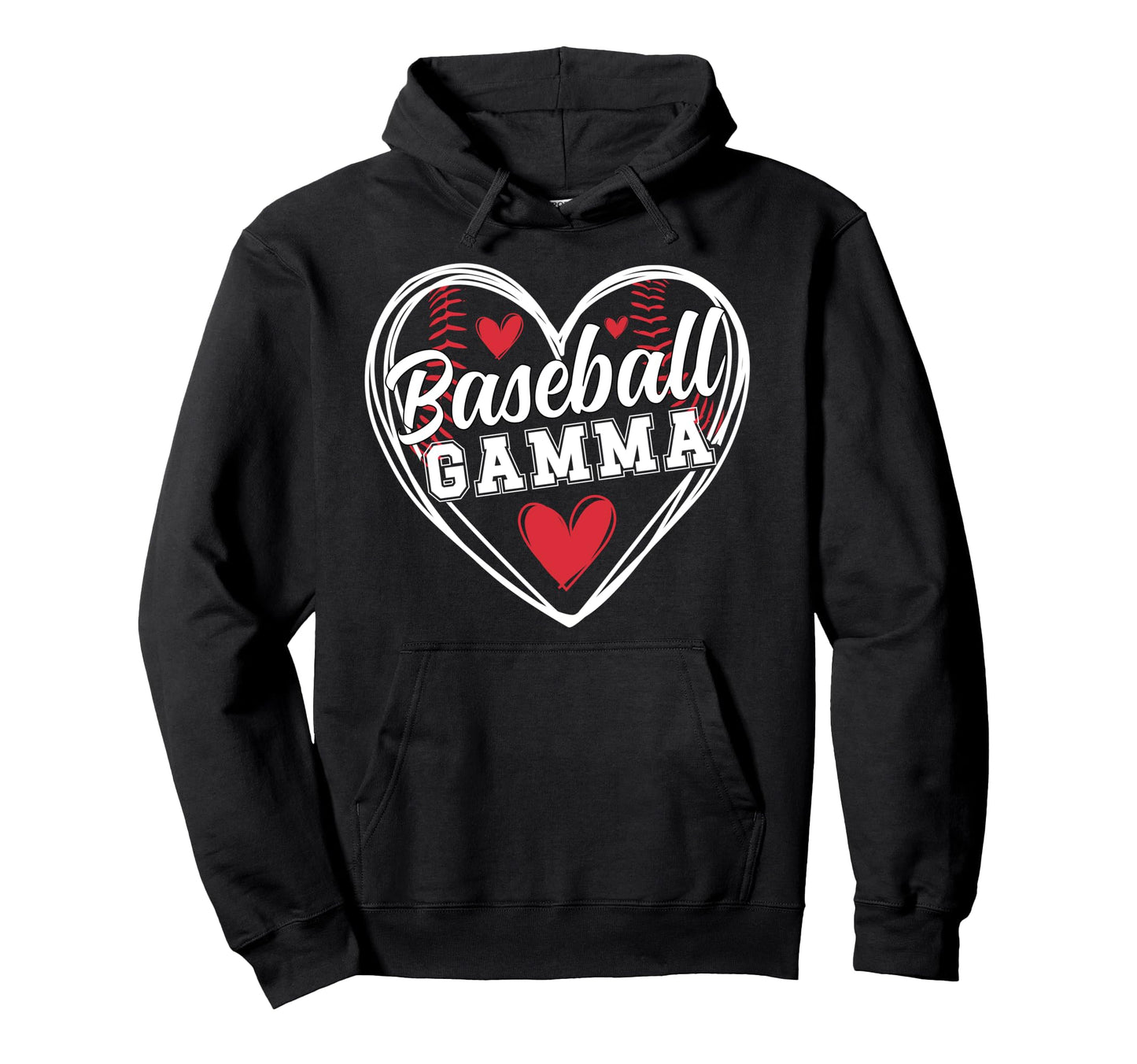 Baseball Gamma Heart Gamma Baseball Hoodie - Unique Graphic for Adults - T-Shirt, Sweatshirt, Hoodie