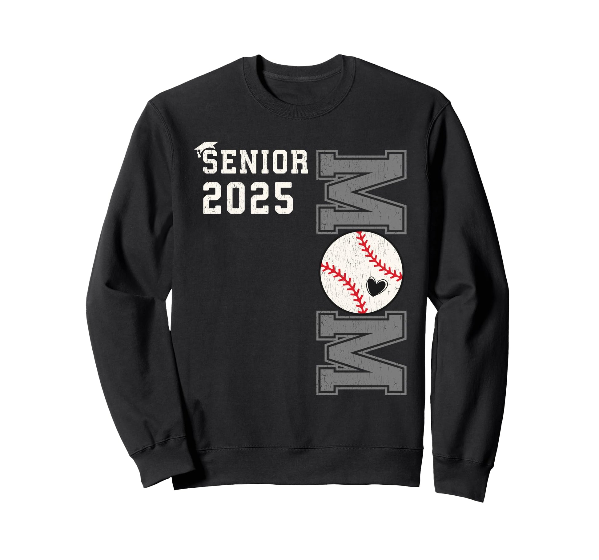 Proud Senior Baseball Mom Class 2025 Sweatshirt - Streetwear Style Unisex - T-Shirt, Sweatshirt, Hoodie