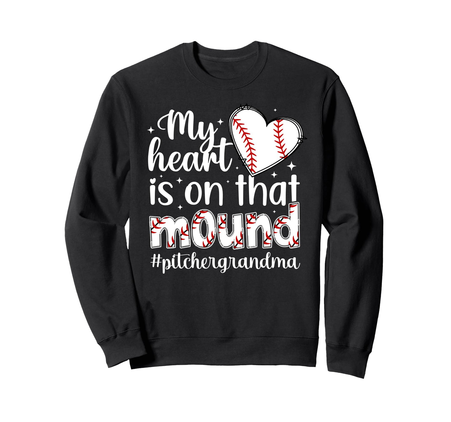Proud Baseball Pitcher Grandma Sweatshirt - Aesthetic Graphic Unisex - T-Shirt, Sweatshirt, Hoodie
