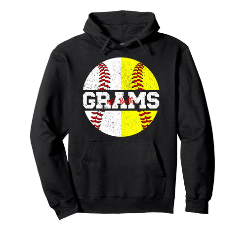 Softball Baseball Grams Baseball Softball Hoodie - Minimalist Print Unisex - T-Shirt, Sweatshirt, Hoodie