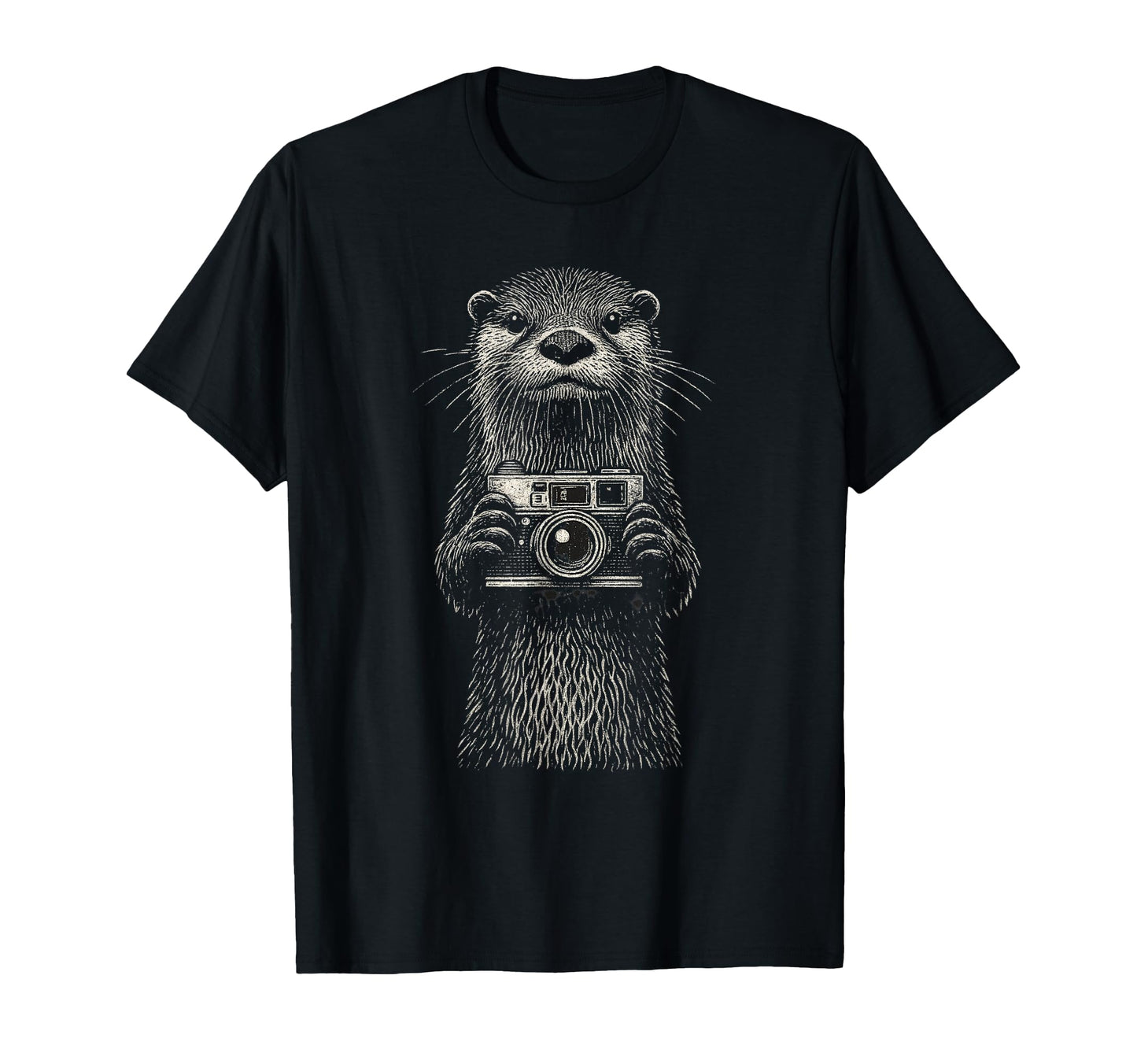 Otter Photographer Camera Wildlife Pho T-Shirt - Unique Graphic Unisex - T-Shirt, Sweatshirt, Hoodie