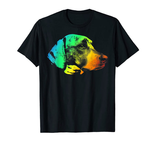 Plott Hound Colorful Rainbow T-Shirt - Trendy Graphic Men Women - T-Shirt, Sweatshirt, Hoodie