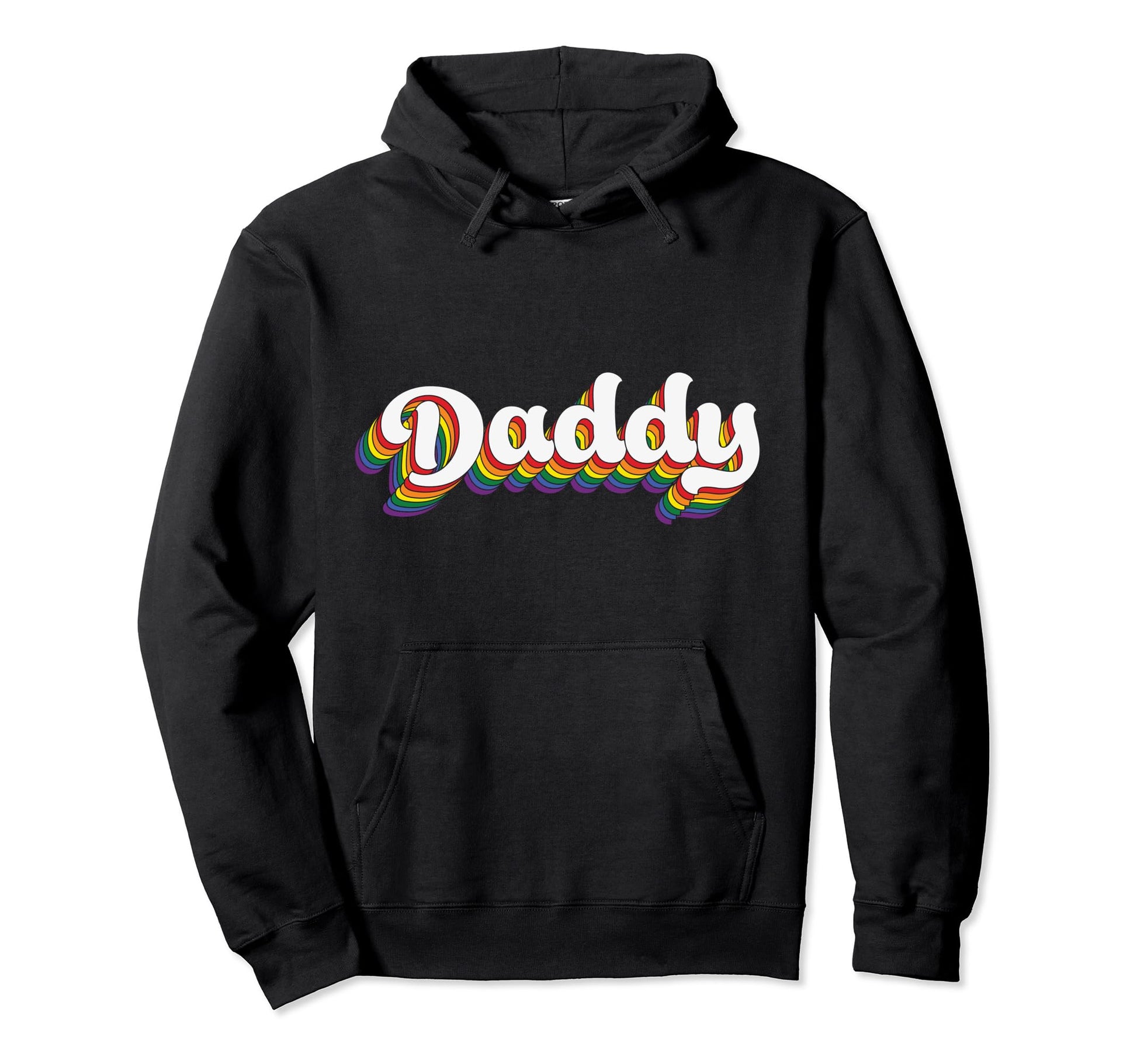 Lgbtq Rainbow Flag Daddy Kinky Gay Hoodie - Casual Everyday Wear Men Women - T-Shirt, Sweatshirt, Hoodie