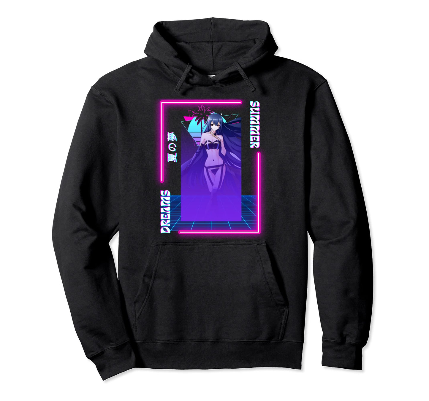 Summer Dreams Sexy Anime Vaporwave Hoodie - Fun Novelty Design Unisex - T-Shirt, Sweatshirt, Hoodie