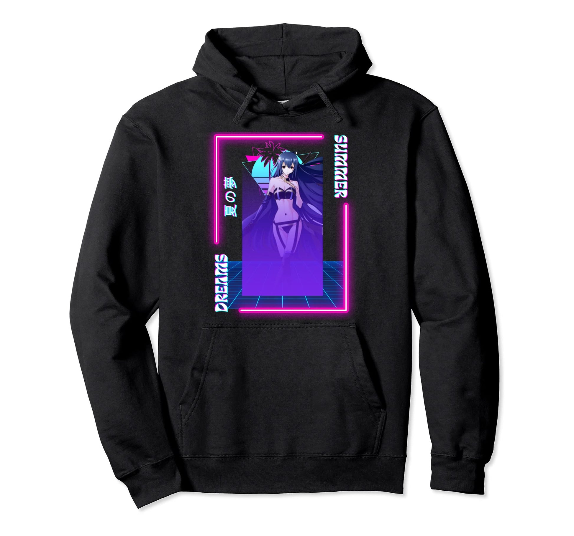 Summer Dreams Sexy Anime Vaporwave Hoodie - Fun Novelty Design Unisex - T-Shirt, Sweatshirt, Hoodie