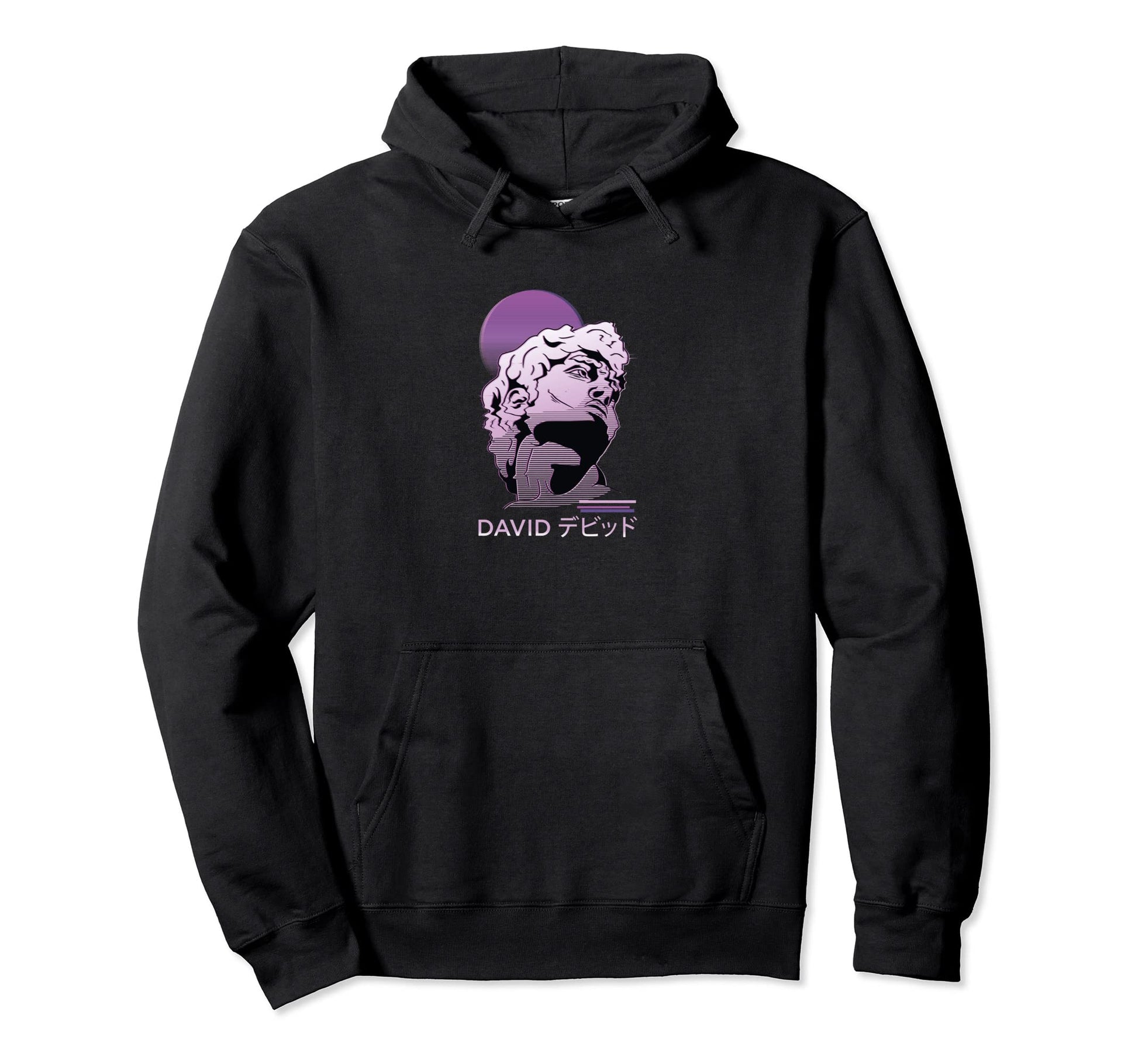 Vaporwave Aesthetic David Statue Bust Hoodie - Minimalist Print Men Women - T-Shirt, Sweatshirt, Hoodie