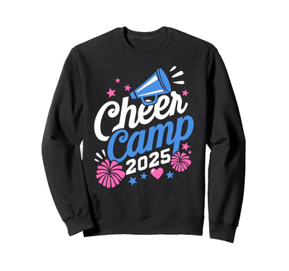 Funny Cheer Camp 2025 Sweatshirt - Fun Novelty Design Men Women - T-Shirt, Sweatshirt, Hoodie