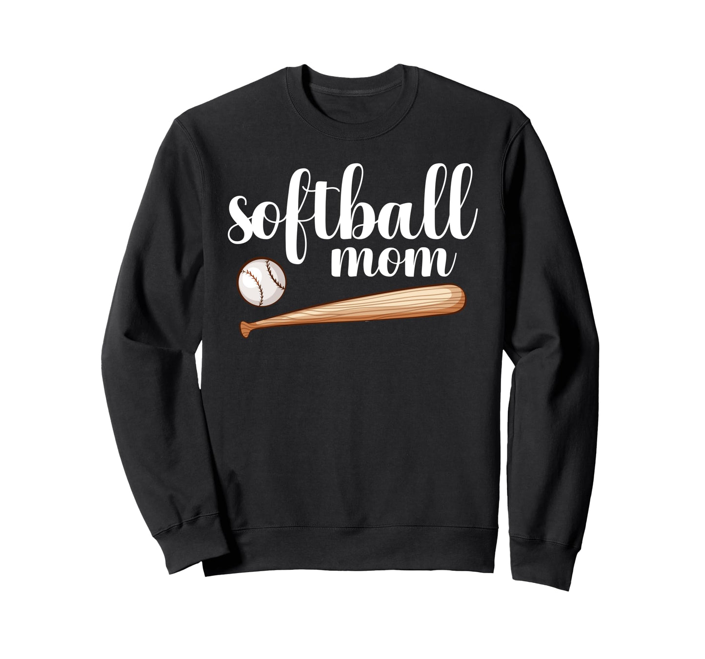 Softball Mom Softball Family Sweatshirt - Custom Art Print Men Women - T-Shirt, Sweatshirt, Hoodie