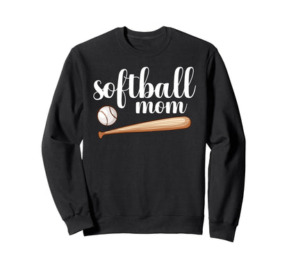 Softball Mom Softball Family Sweatshirt - Custom Art Print Men Women - T-Shirt, Sweatshirt, Hoodie