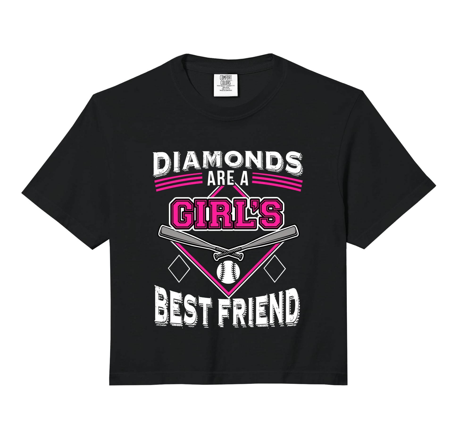 Funny Softball Diamonds Are Best Friend Hoodie - Unique Graphic Unisex - T-Shirt, Sweatshirt, Hoodie