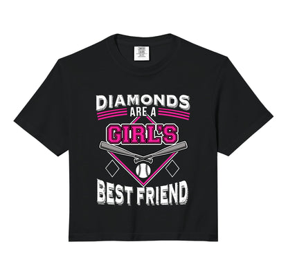 Funny Softball Diamonds Are Best Friend Hoodie - Unique Graphic Unisex - T-Shirt, Sweatshirt, Hoodie