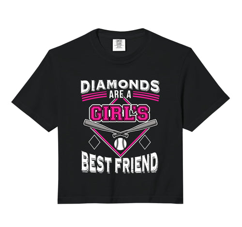 Funny Softball Diamonds Are Best Friend Hoodie - Unique Graphic Unisex - T-Shirt, Sweatshirt, Hoodie