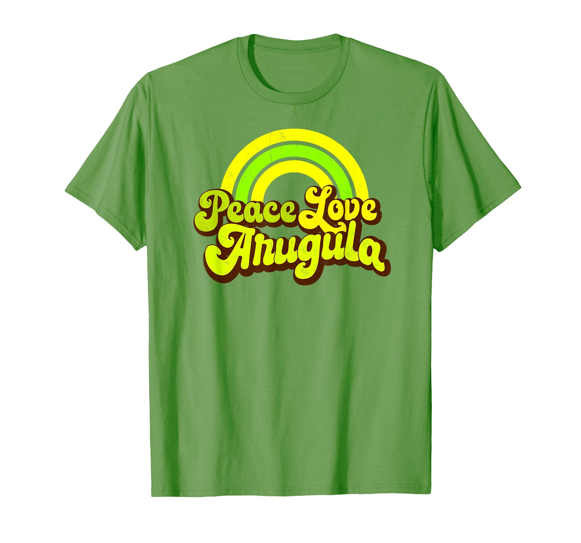 Peace Love Arugula Rainbow Hippie T-Shirt - Fun Novelty Design Men Women - T-Shirt, Sweatshirt, Hoodie
