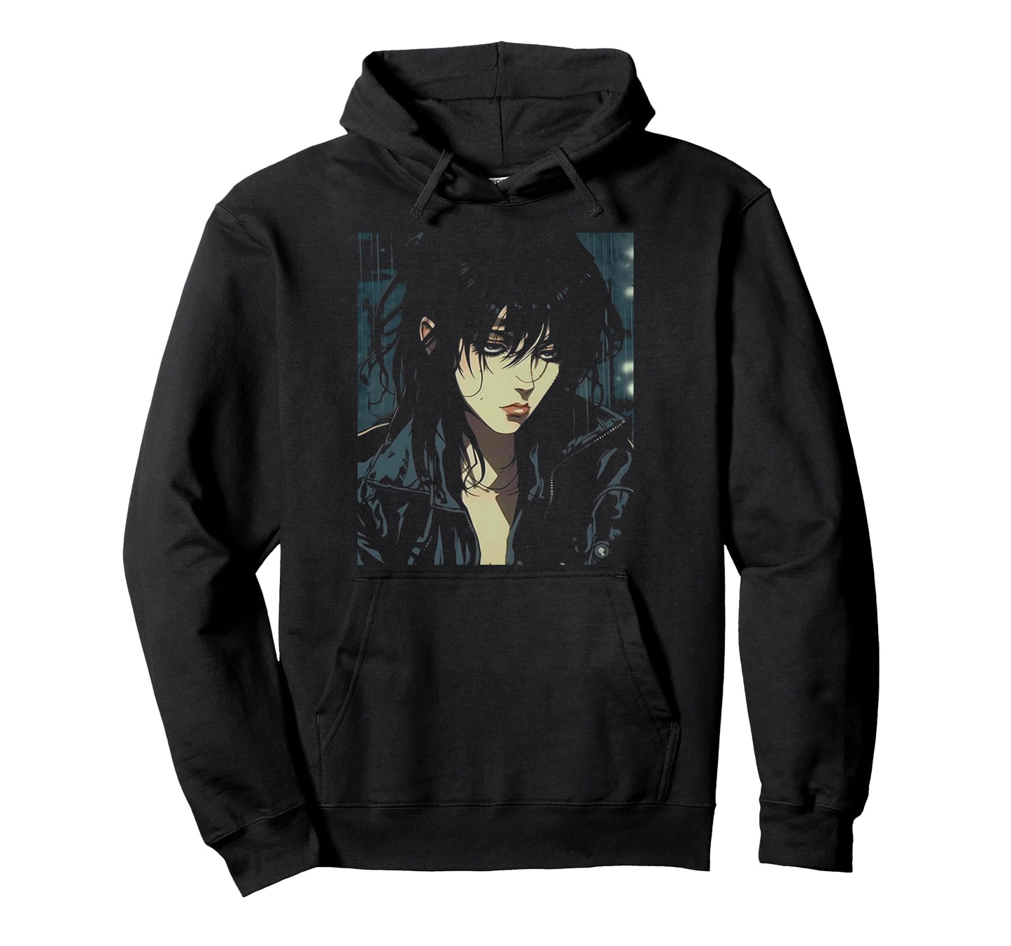 90S Sad Anime Aesthetic Goth Soft Grunge Emo Hoodie - Graphic Print Unisex - T-Shirt, Sweatshirt, Hoodie
