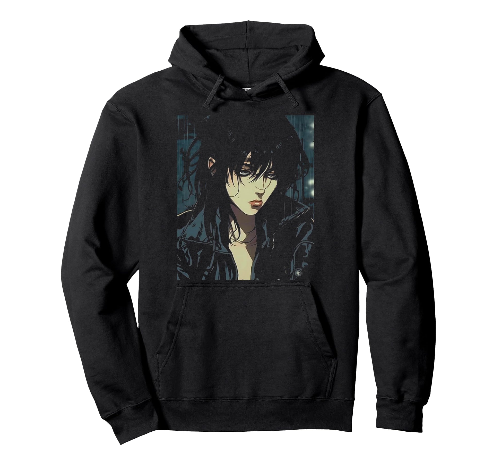 90S Sad Anime Aesthetic Goth Soft Grunge Emo Hoodie - Graphic Print Unisex - T-Shirt, Sweatshirt, Hoodie