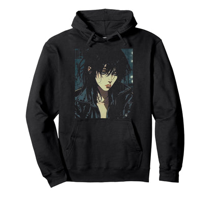 90S Sad Anime Aesthetic Goth Soft Grunge Emo Hoodie - Graphic Print Unisex - T-Shirt, Sweatshirt, Hoodie