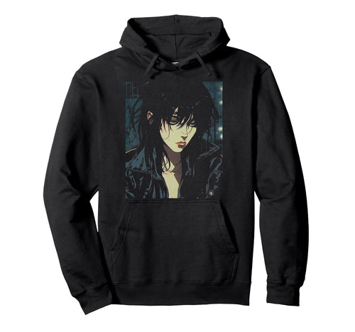 90S Sad Anime Aesthetic Goth Soft Grunge Emo Hoodie - Graphic Print Unisex - T-Shirt, Sweatshirt, Hoodie