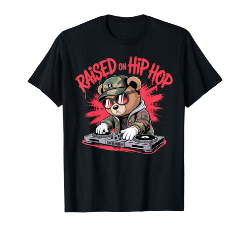 Camouflage Rapper Teddy Bear Camo 80S T-Shirt - Trendy Graphic for Adults - T-Shirt, Sweatshirt, Hoodie