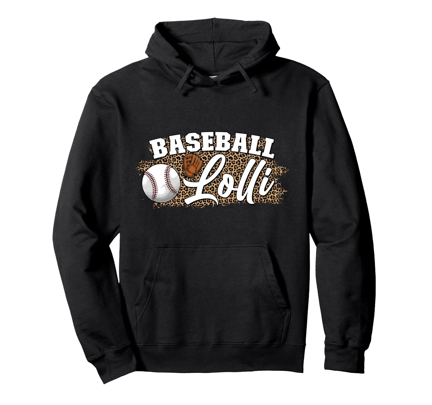 Baseball Lolli Leopard Lolli Baseball Hoodie - Custom Art Print for Adults - T-Shirt, Sweatshirt, Hoodie