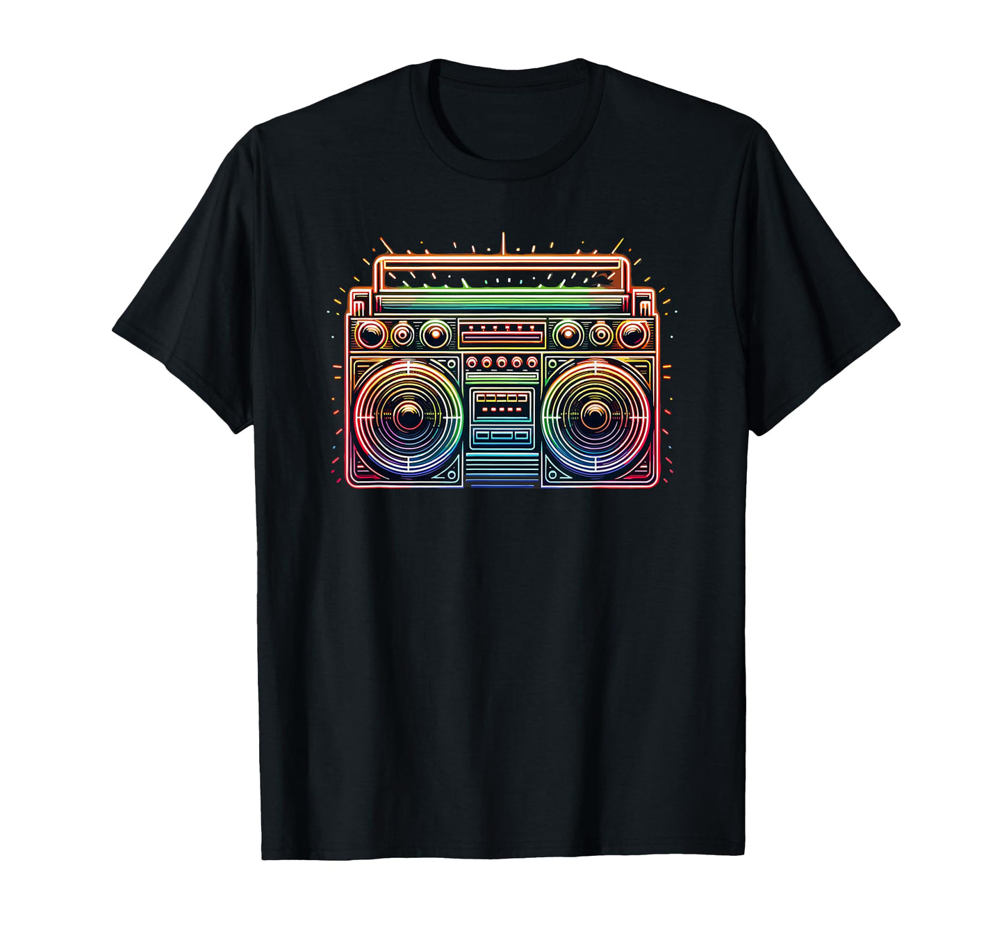 Boombox Old School 80S Music Hip Hop T-Shirt - Aesthetic Graphic for Adults - T-Shirt, Sweatshirt, Hoodie