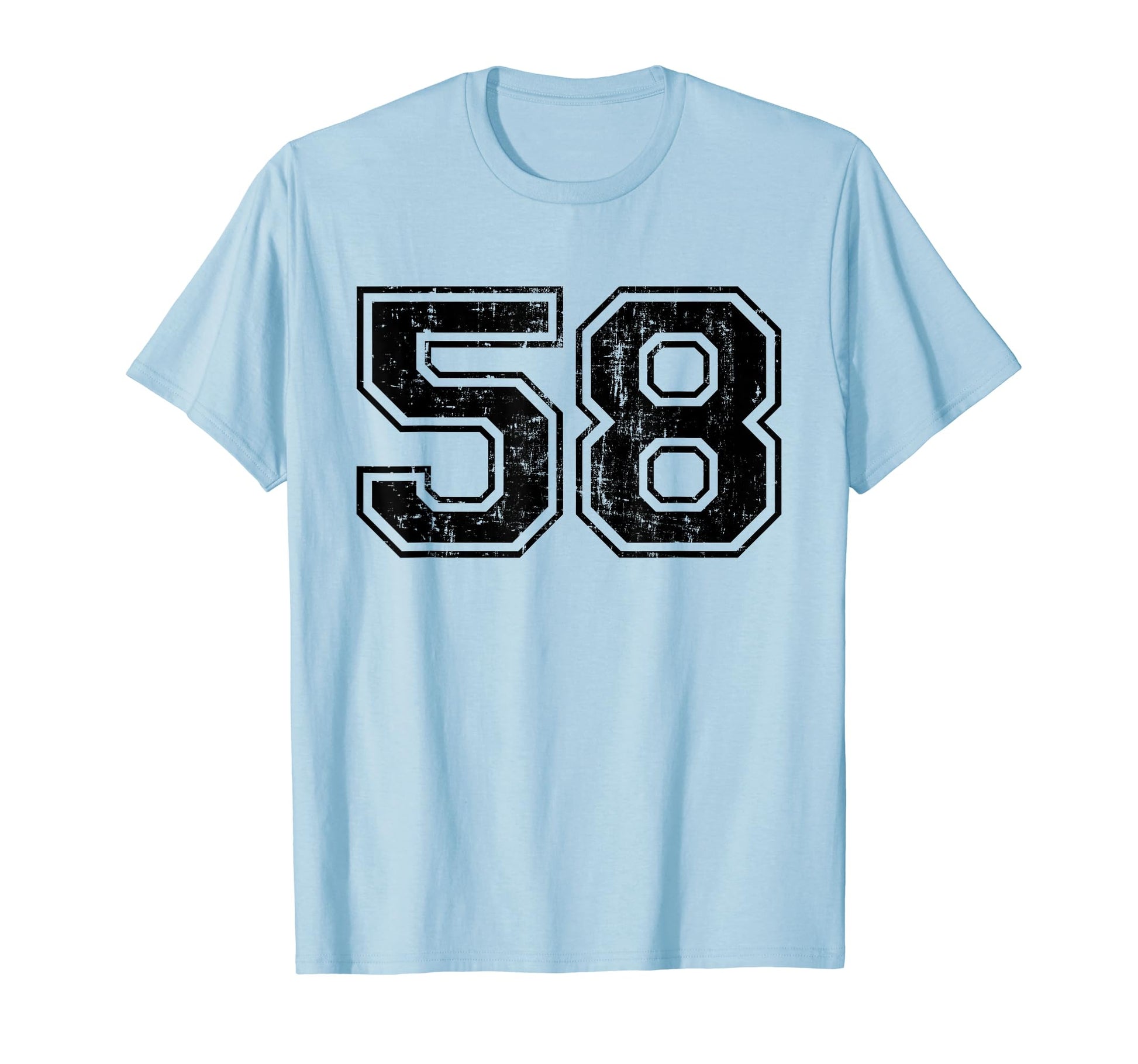 Number 58 Varsity Distressed Sport T-Shirt - Casual Everyday Wear Unisex - T-Shirt, Sweatshirt, Hoodie