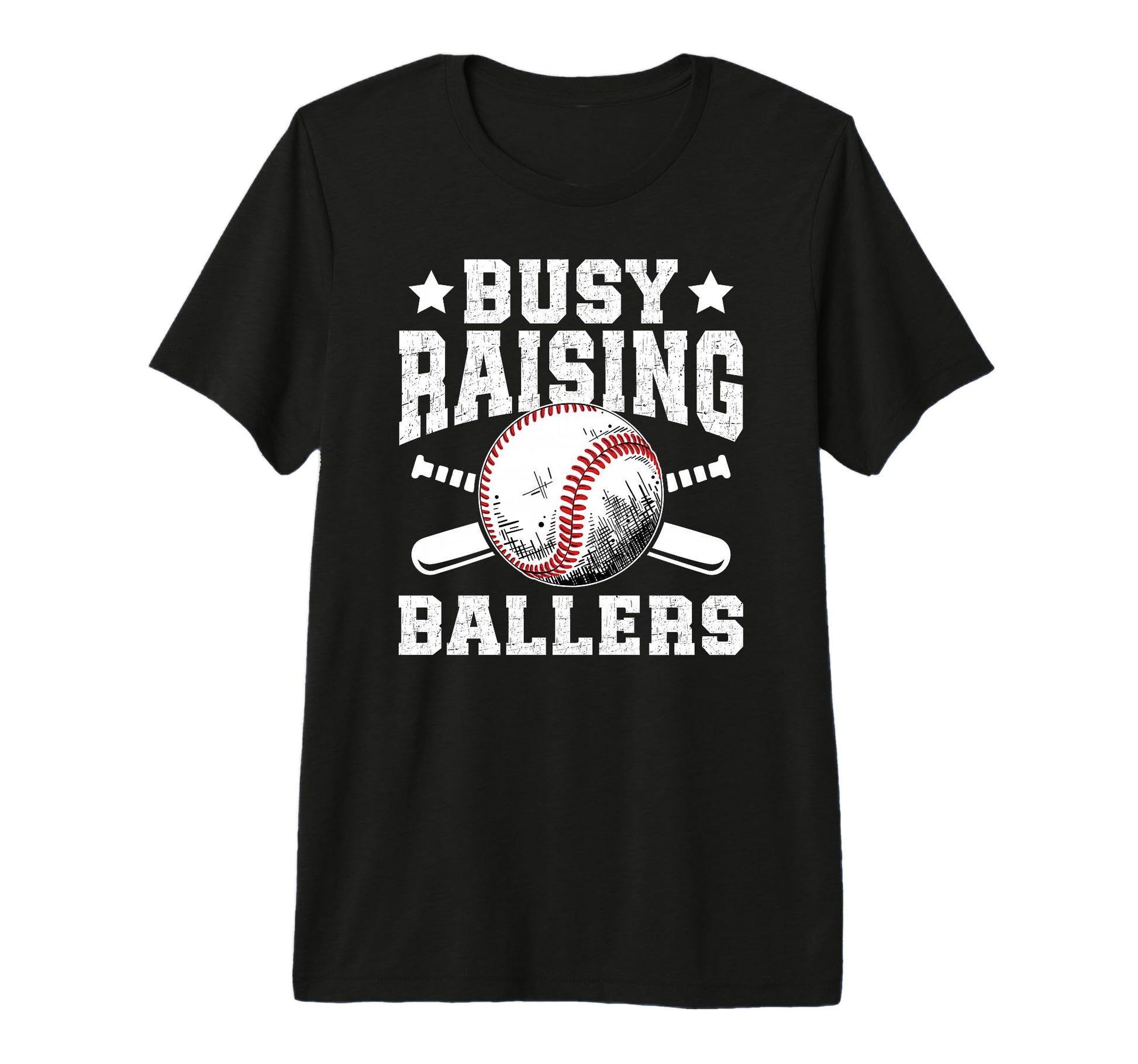 Mens Busy Raising Ballers Baseball Dad T-Shirt - Trendy Graphic Men Women - T-Shirt, Sweatshirt, Hoodie