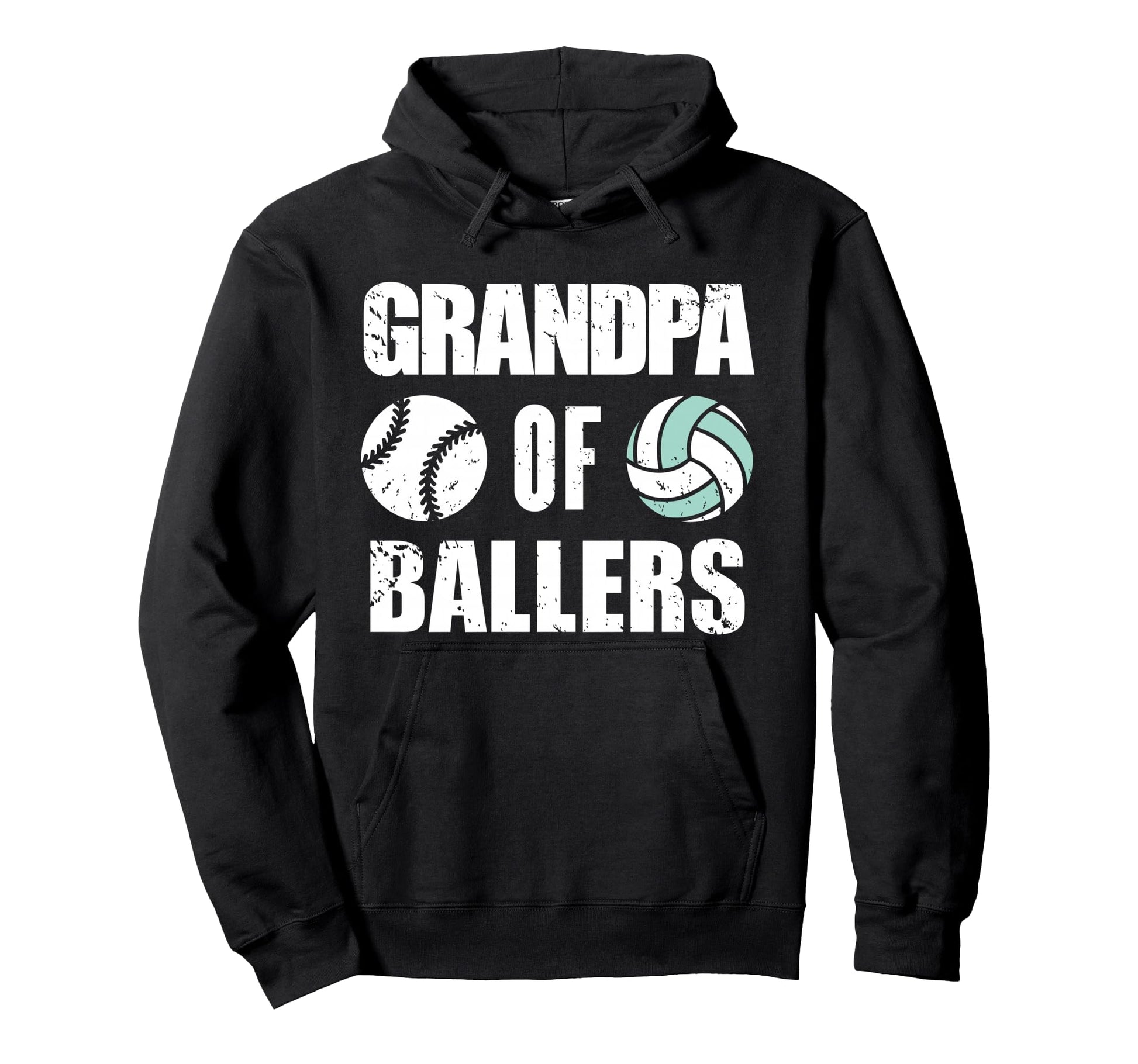 Grandpa Ballers Funny Baseball Hoodie - Streetwear Style Men Women - T-Shirt, Sweatshirt, Hoodie