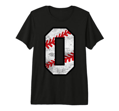 Distressed Baseball Letter O Tri T-Shirt - Aesthetic Graphic for Adults - T-Shirt, Sweatshirt, Hoodie