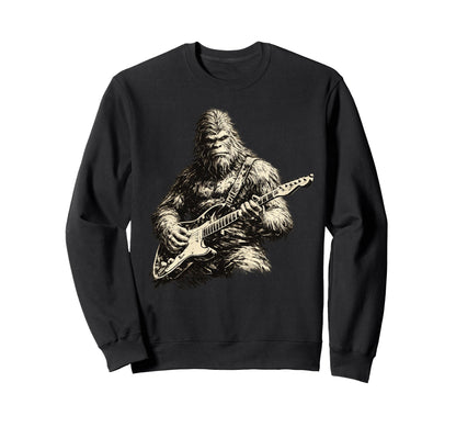 Bigfoot Guitar Dad Funny Fathers Day Sweatshirt - Novelty Apparel Unisex - T-Shirt, Sweatshirt, Hoodie