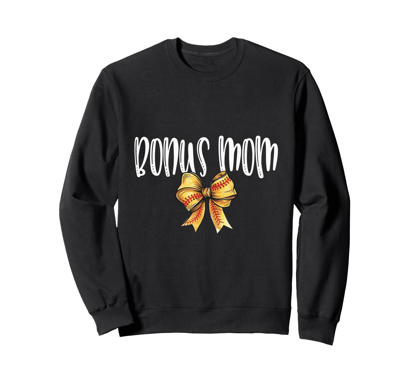 Coquette Baseball Bonus Mom Spirit Sweatshirt - Trendy Graphic Unisex - T-Shirt, Sweatshirt, Hoodie