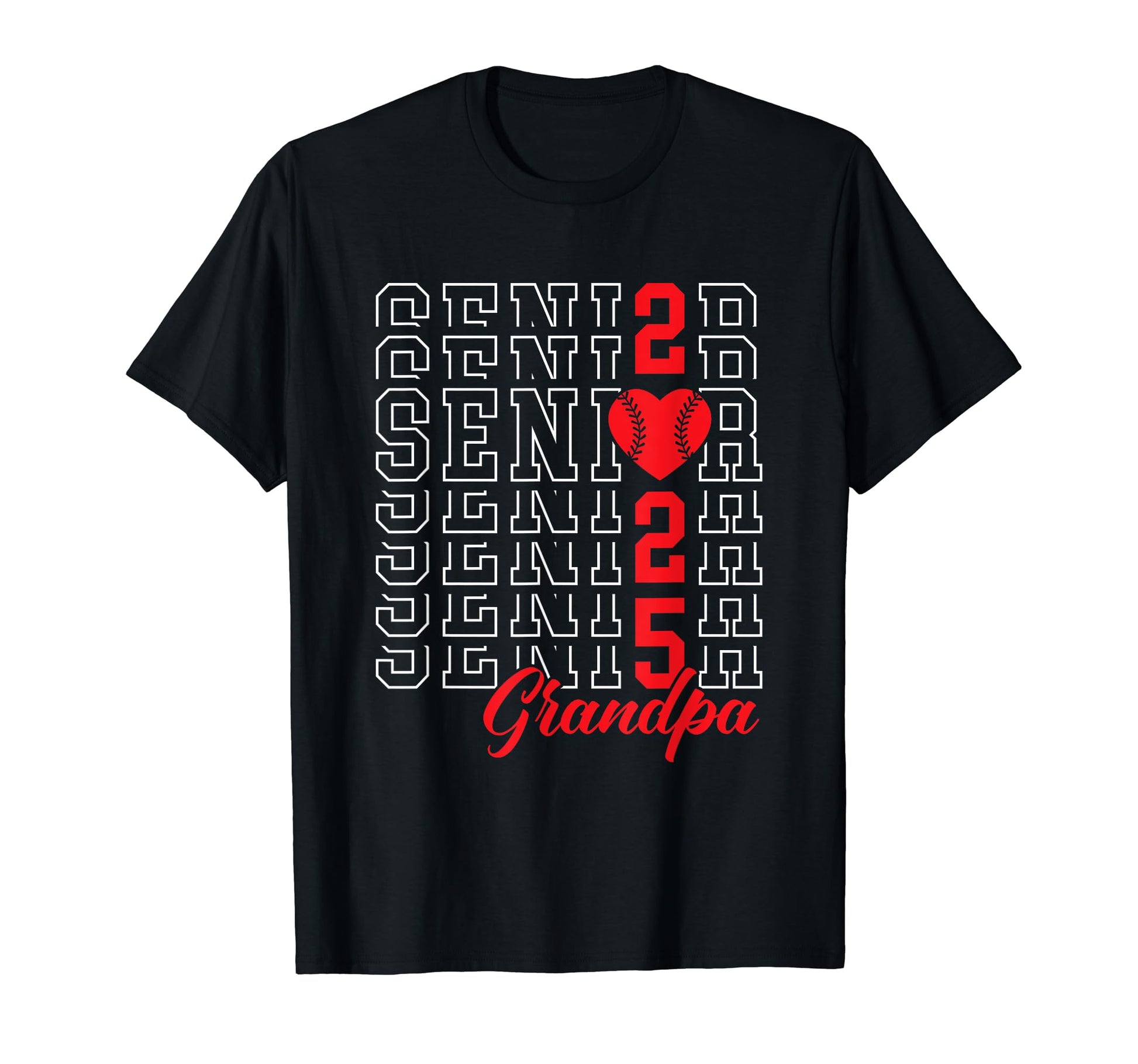 Baseball Senior Grandpa Graduation Class T-Shirt - Minimalist Print Unisex - T-Shirt, Sweatshirt, Hoodie