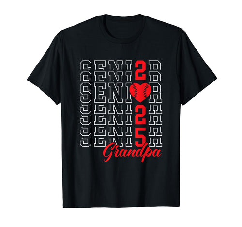 Baseball Senior Grandpa Graduation Class T-Shirt - Minimalist Print Unisex - T-Shirt, Sweatshirt, Hoodie