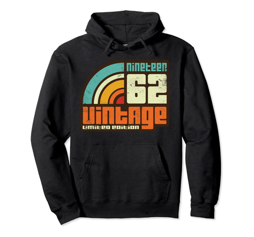 1962 Rainbow Birthday Gift Hoodie - Novelty Apparel for Adults - T-Shirt, Sweatshirt, Hoodie