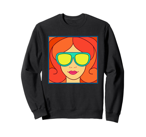 Pop Art Psychedelic Cartoon Sweatshirt - Fun Novelty Design for Adults - T-Shirt, Sweatshirt, Hoodie