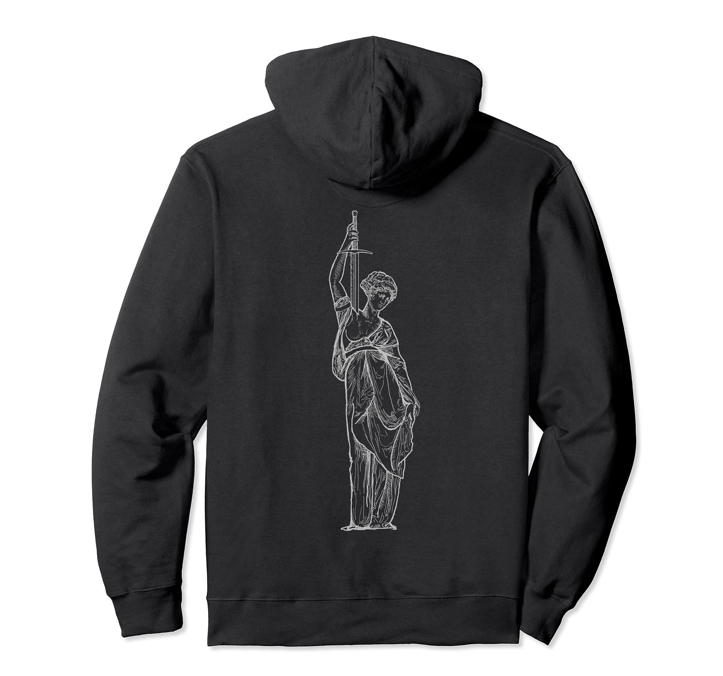 Greco Greek Roman Vaporwave Sword Battle Hoodie - Trendy Graphic Men Women - T-Shirt, Sweatshirt, Hoodie