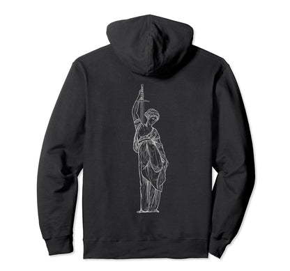 Greco Greek Roman Vaporwave Sword Battle Hoodie - Trendy Graphic Men Women - T-Shirt, Sweatshirt, Hoodie