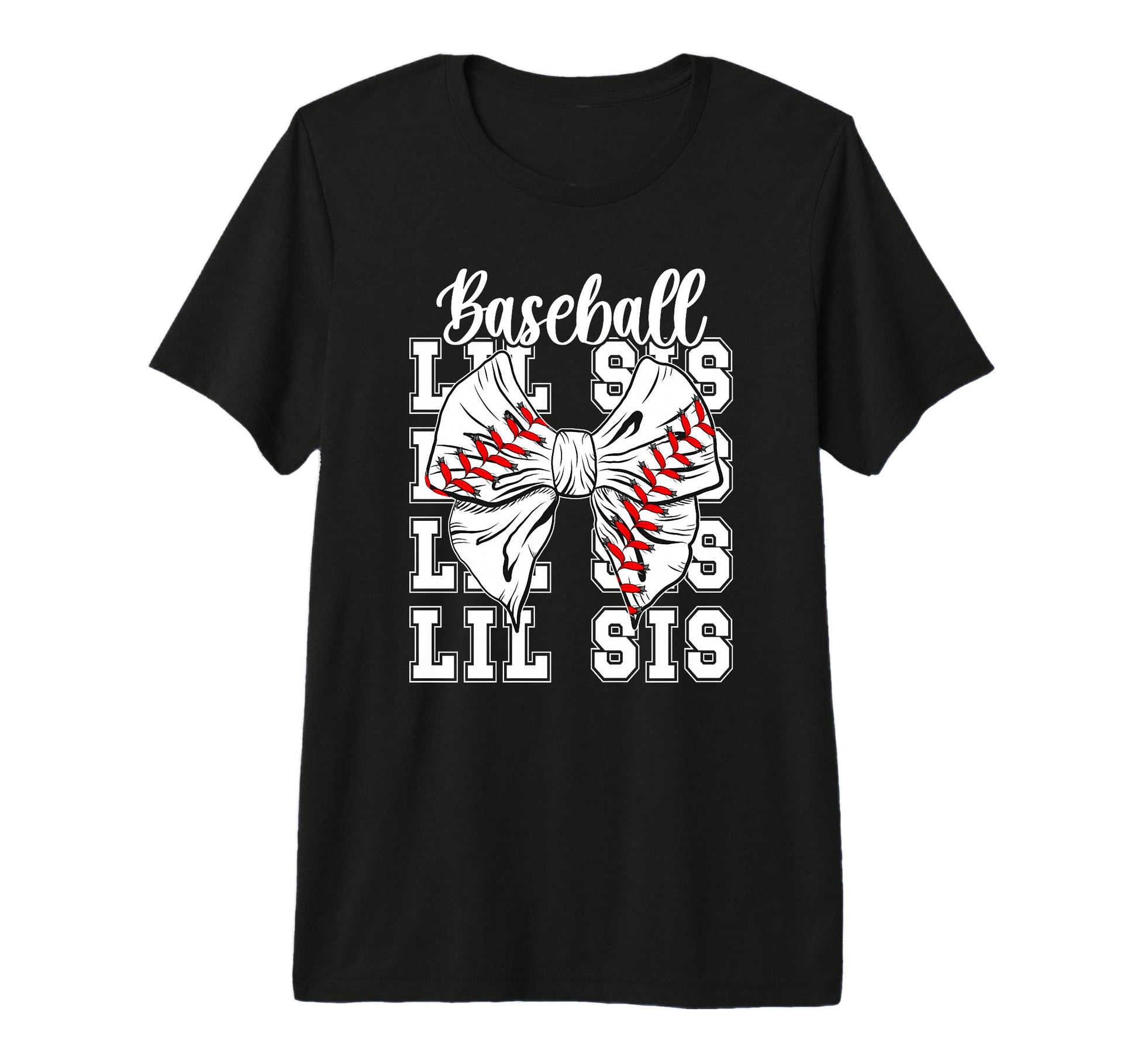 Baseball Lil Sis Baseball Little Sister T-Shirt - Novelty Apparel Unisex - T-Shirt, Sweatshirt, Hoodie
