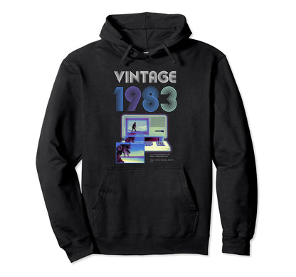 Vaporwave Aesthetic Grunge Gaming 1983 Hoodie - Streetwear Style Unisex - T-Shirt, Sweatshirt, Hoodie