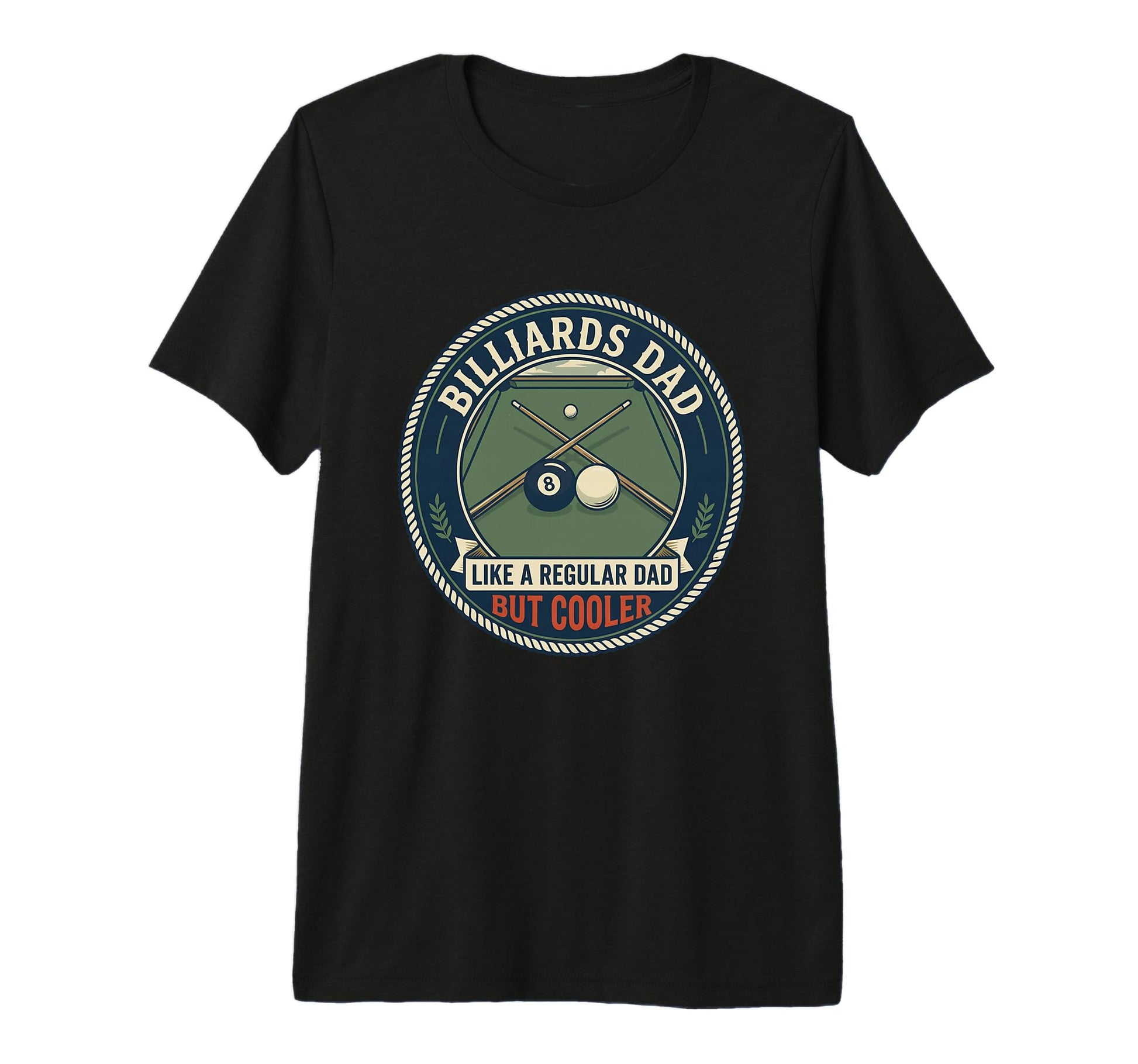 Mens Billiards Dad Pool Player Cue Ball T-Shirt - Novelty Apparel Unisex - T-Shirt, Sweatshirt, Hoodie