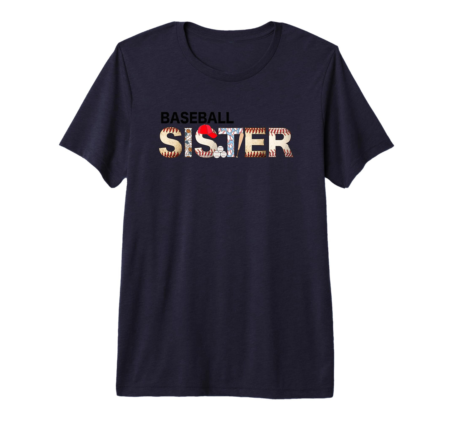 Baseball Sister Love Team Spirit T-Shirt - Aesthetic Graphic Men Women - T-Shirt, Sweatshirt, Hoodie