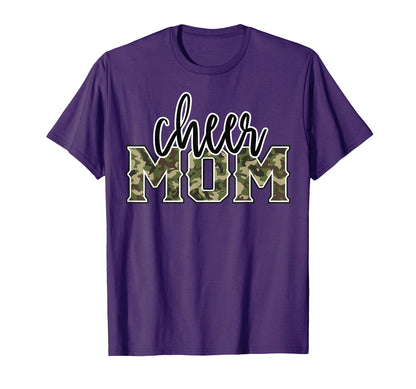 Cheer Mom Camo Funny Cheer Crew T-Shirt - Unique Graphic Men Women - T-Shirt, Sweatshirt, Hoodie