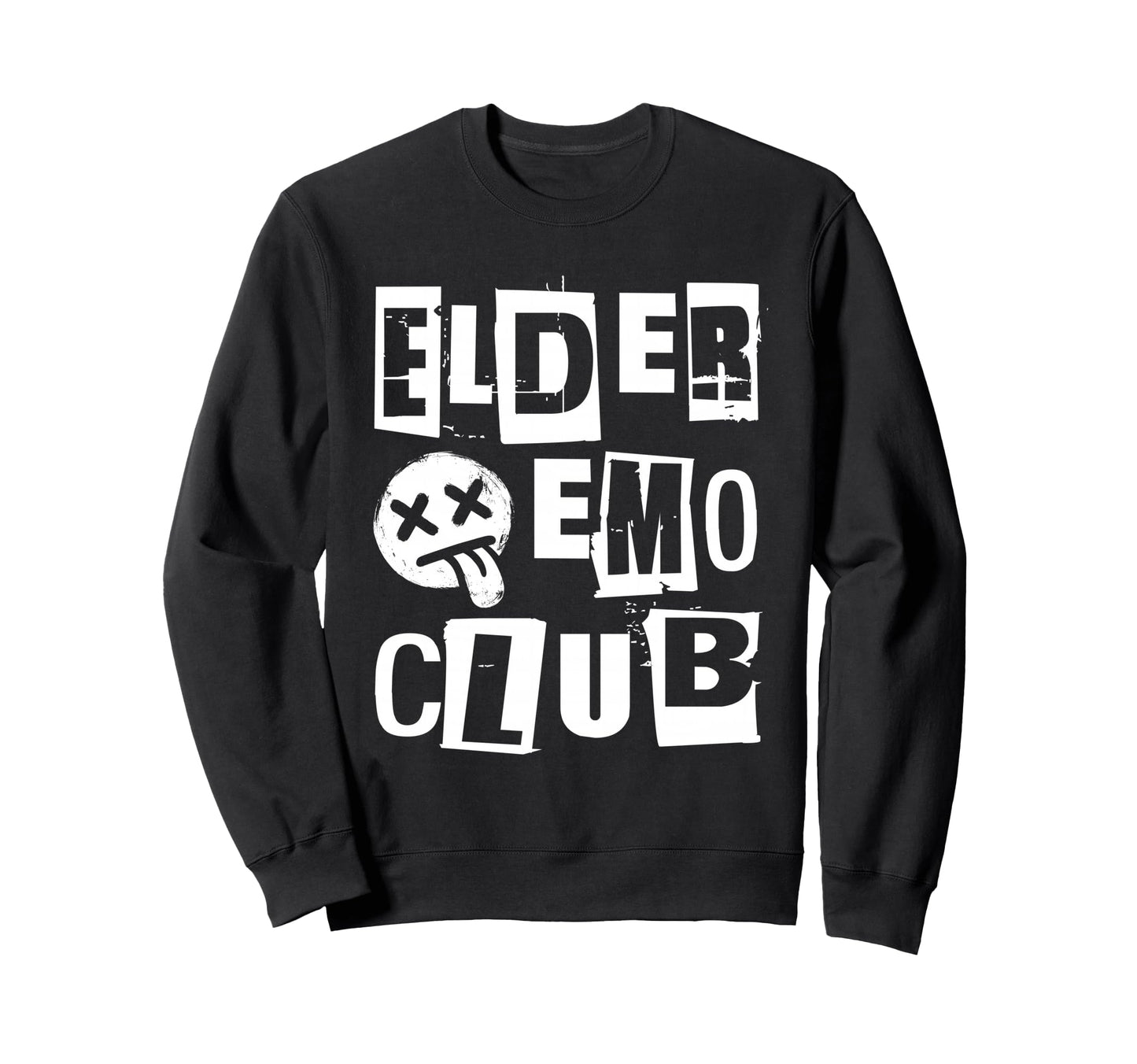Emo Rock Elder Emo Club Y2K Sweatshirt - Casual Everyday Wear for Adults - T-Shirt, Sweatshirt, Hoodie