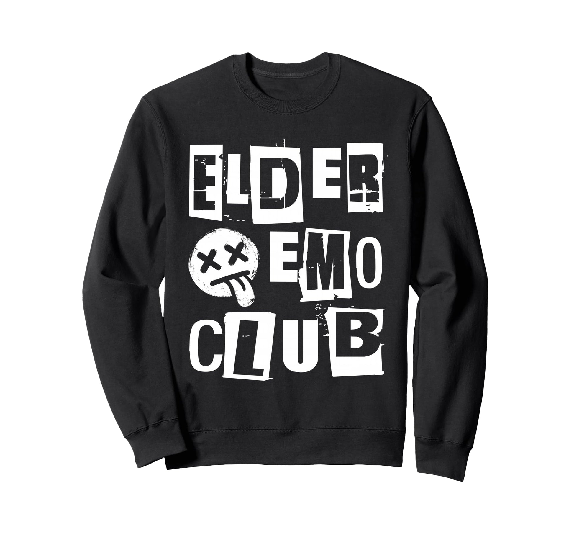 Emo Rock Elder Emo Club Y2K Sweatshirt - Casual Everyday Wear for Adults - T-Shirt, Sweatshirt, Hoodie